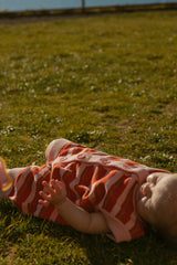 Thayer Jumpsuit in Red Blossom Stripe