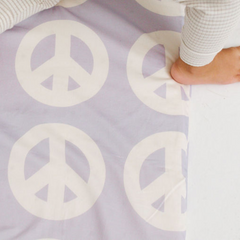 Imperfect | Peace Sign Organic Cotton Mat