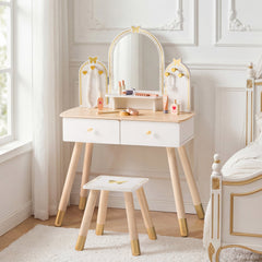ROBUD Kids Vanity Table and Chair Set