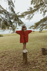 Kelsey Dress in Clay Red