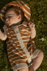 Thayer Jumpsuit in Apple Cinnamon Stripe