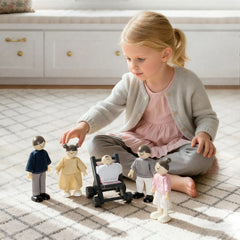 Tiny Land® Wooden Dollhouse Dolls