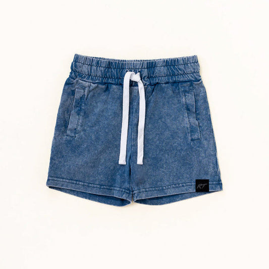 STONE WASH SHORTS - VINTAGE BLUE