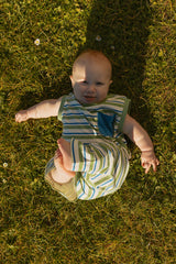 Jensen Set in Blue Green Stripe