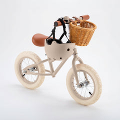 BANWOOD BALANCE BIKE & HELMET SET - BEIGE