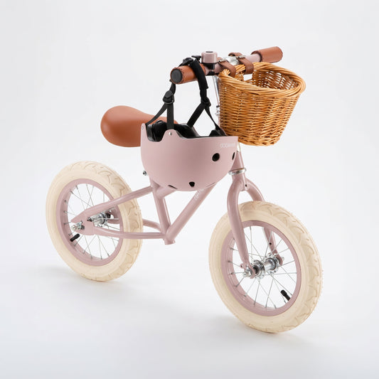BANWOOD BALANCE BIKE & HELMET SET - DUSTY PINK