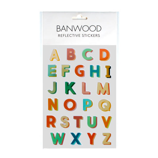 BANWOOD REFLECTIVE STICKERS - ALPHABET