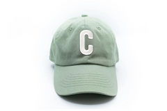 Dusty Sage Letter Baseball Hat