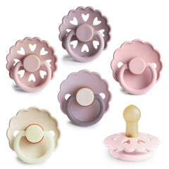 FRIGG Natural Rubber Pacifier 6-Pack
