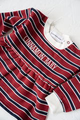 Campus Dress - Burgundy Stripe