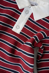Campus Rugby - Burgundy Stripe