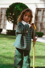 Campus Rugby - Emerald Stripe
