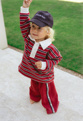 Campus Rugby - Burgundy Stripe
