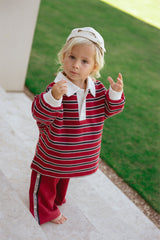 Campus Rugby - Burgundy Stripe