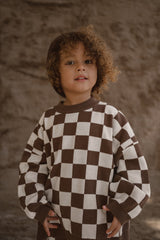 Knitted Jumper - Chocolate
