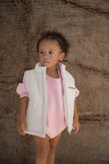 Puffer Vest - Cream