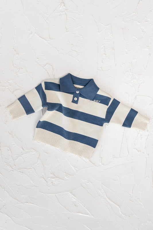 Striped Pullover - Blue