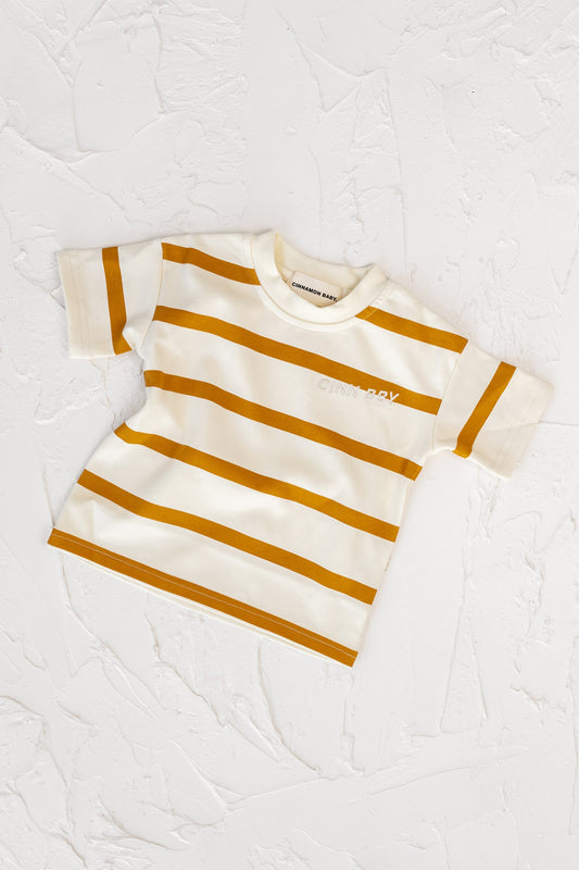 Striped Tee - Mustard