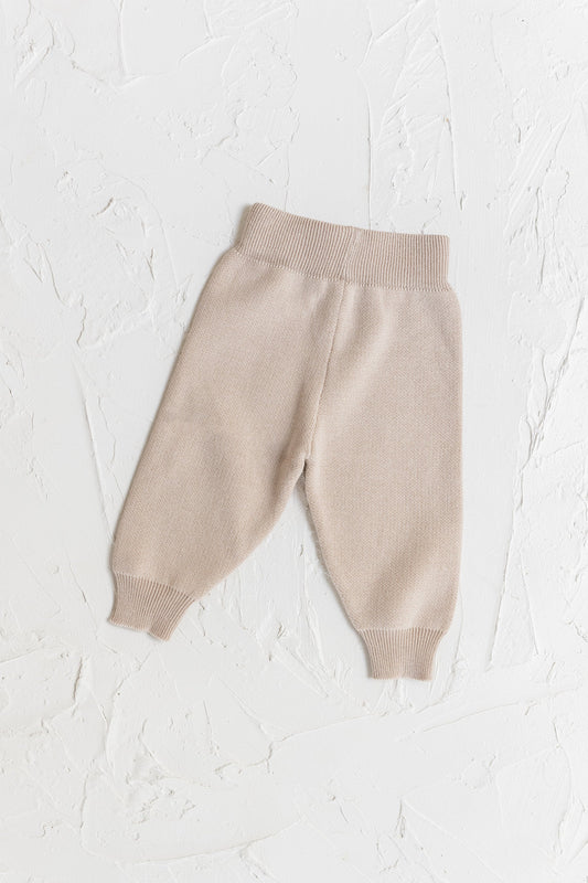 Knitted Pants - Beige