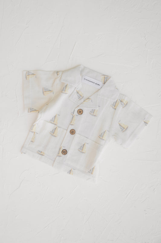 Sailboat Linen Shirt