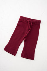 Pomegranate Knitted Flares