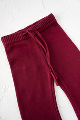 Pomegranate Knitted Flares