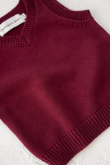 Pomegranate Knitted Vest