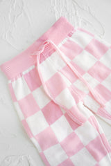 Knitted Pants - Baby Pink
