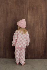 Knitted Pants - Baby Pink