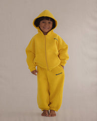 Primary Zip Hoodie - Yellow