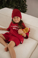 Knit Beanie - Red