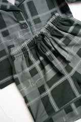 Plaid Short Pyjamas - Green