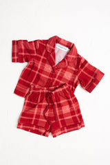 Plaid Short Pyjamas - Red