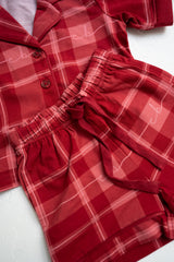 Plaid Short Pyjamas - Red