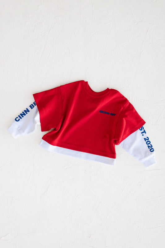 Layered CB Tee - Red