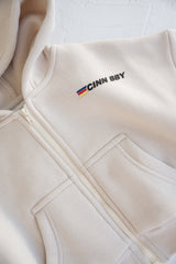 Primary Zip Hoodie - Stone