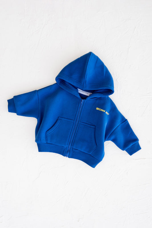 Primary Zip Hoodie - Blue