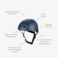 BANWOOD HELMET - NAVY BLUE (50-54 cm)