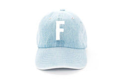 Denim Letter Baseball Hat