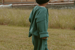 Micky Set in Thin Green Stripe