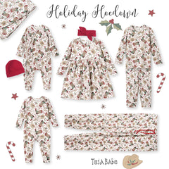 Western Christmas Stroller Blanket – Soft Bamboo Holiday