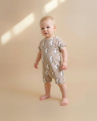 Cotton Romper | Electric Beige