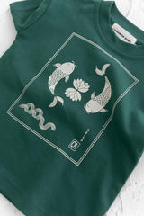 Happy Little Koi Tee Olive