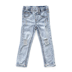 DISTRESSED JEANS - ULTRA-LIGHT WASH