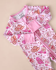 Bamboo Zip Romper | Cowgirl