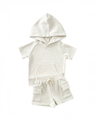 Cargo Shorts Set | Oatmeal