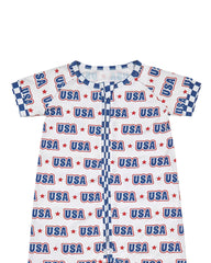 Bamboo Shorty Romper | USA
