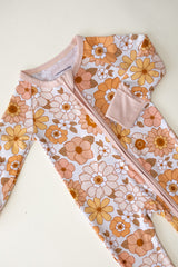 Bamboo Zip Romper | Sweet Blossom