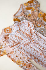 Bamboo Zip Romper | Sweet Blossom