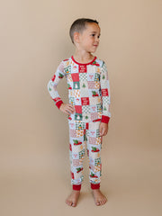 Bamboo Two Piece Set | Christmas Patchwork